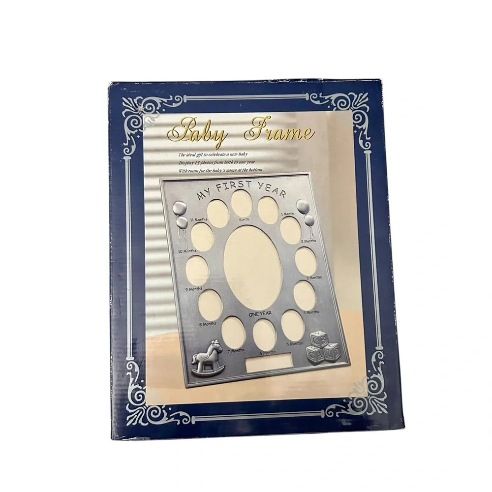 Silver Baby Frame My First Year